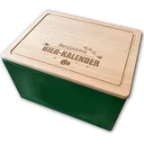 Bier Adventskalender Holzbrett mit Name Geschenk Männer personalisiert