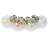 HQ Power LED-Filament-Lampe 4 St. E27 4 W bunt