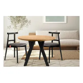 Konsimo Esstisch Ø 100 cm braun