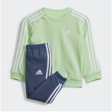 adidas Sportswear Trainingsanzug ESSENTIALS 3STREIFEN KIDS JOGGINGANZUG (2-tlg) grün 104