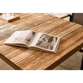 Zebra Technologies Derex Gartentisch 220 x 100 x 75 cm Teak/Edelstahl