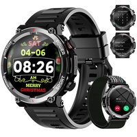 Blackview Smartwatch Herren (Anrufe tätigen/empfangen) Fitnessuhr Herzfrequenz