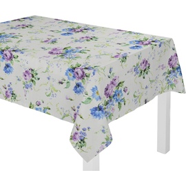 Wirth Tischdecke "MONTROSE" Tischdecken Gr. B/L: 130 cm x 220 cm, eckig, lila (lila, blau) Tischdecken oval
