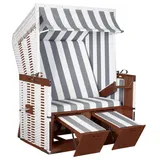 Strandkorb Profi Nordsee Sylt PVC white Des. 989