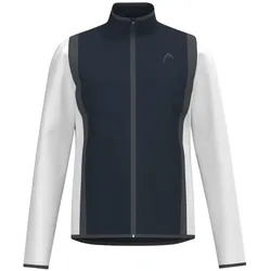 Head Tennisjacke Club 25 Full Zip (Moisture Transfer Microfiber Technologie) 2025 navyblau/weiss Herren