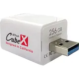PioData iXflash Cube 256GB USB Type A, Auto Backup Fotos & Videos für iPhone & iPadPhoto, Apple MFi Certified