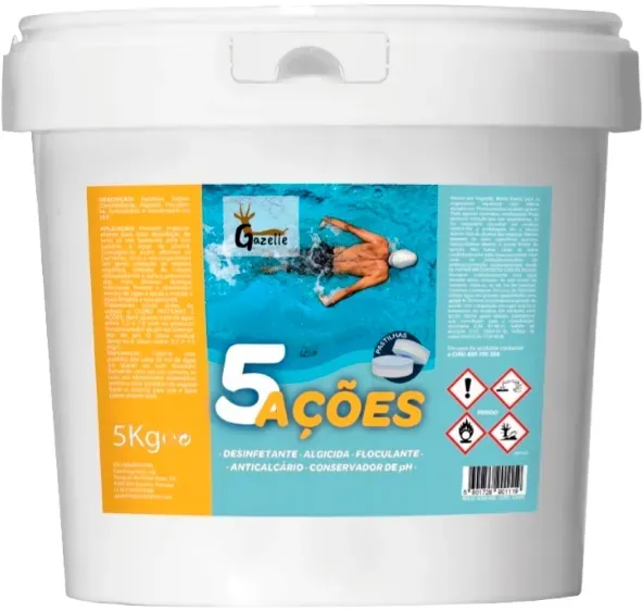 5 Aktionen - Multifunktionale Schwimmbadbehandlung - 5Kg