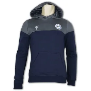 Macron Arminia Bielefeld Travel Hoody Jr. DSC Arminia Kapuzensweatshirt Kinder, Größe:140