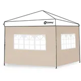 Sekey Pavillonseitenteil 2er Pavillon Seitenwand für Pavillon 3x3m, mit 2 Fenster, 290 x 200 cm