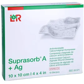 CC Pharma GmbH Suprasorb A+Ag Antimik.Cal.Alginat Kompr.10x10 cm