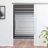 Glas Schiebetür Glasschiebetüren AMOD SoftStop 900 x 2050 mm (SlimLine Komplett Set) Design/Nachbildung M4, inkl. beidseitige Griffstange BM4-900...