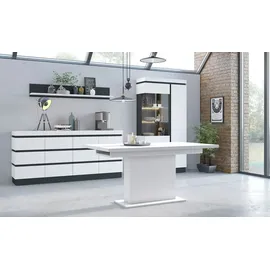 Möbel Kraft Sideboard 201 x 93 x 45 cm Weiß