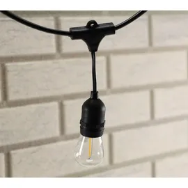 ChiliTec LED-Lichterkette Filament 13 m Schwarz
