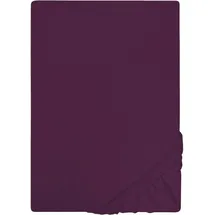 Castell Spannbettlaken Jersey 140 x 200 - 160 x 200 cm dunkel violett