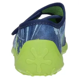 Fischer Markenschuh Hausschuh Blau 33