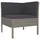 vidaXL Garten-Lounge-Set 3-tlg. grau 310188