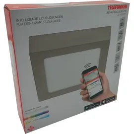 Telefunken Smart LED Aufbauleuchte 1 17x17 cm Nickel matt