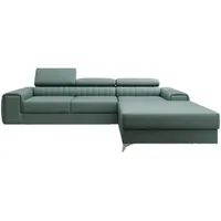 Luxusbetten24 Schlafsofa Designer Sofa Melinda, mit Schlaf- und Klappfunktion grün