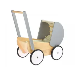 BAJO Puppenwagen, grau