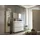 MODERANO Garderobenpaneel Gardasee, Chrom, Metall, Holzwerkstoff, 33x167x31 cm, Aufhängemöglichkeit, Garderobe, Garderobenpaneele, Garderobenpaneele