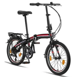 licorne bike gmbh Licorne Bike Conseres Premium Falt Bike in 20 Zoll - Fahrrad für Herren, Jungen, Mädchen und Damen - Shimano 6 Gang-Schaltung - Hollandfahrrad