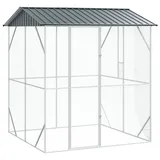 vidaXL Voliere Anthrazit 210x227x247 cm Stahl