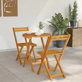 vidaXL Garten Essgruppe 3 Stk. Öl-Natur Massivholz Akazie