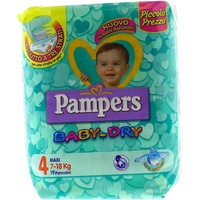 Pampers Baby Dry Windeln Größe 4 (7 – 18 kg) – 19 Windeln