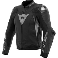 Dainese Super Speed 4, Lederjacke - Matt-Schwarz/Grau / 52