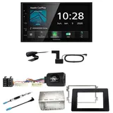 Kenwood DMX5020DABS USB Bluetooth DAB+ Einbauset für Renault Master 3 ab 2019