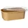 Papstar Verpackungsbecher rechteckig 1.000 ml 7,5 cm x 17,3 cm x 12,3 cm Braun