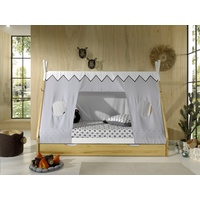 Vipack Kinderbett »Tipi«, mit Rolllattenrost und Zeltdach, wahlweise mit Schublade, weiß