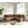 DeLife Ecksofa Clovis Braun Antik Optik Ottomane Rechts Modulsofa, Design Ecksofas, Couch Loft, Modulsofa, modular