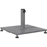 vidaXL Schirmständer Stahl 45 x 45 x 31 cm Grau