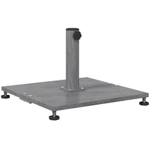 vidaXL Schirmständer Stahl 45 x 45 x 31 cm Grau