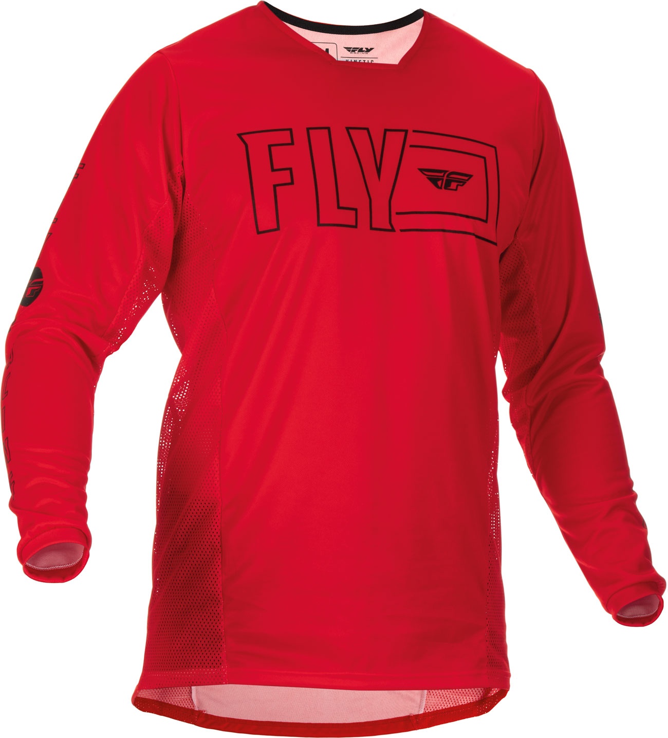 Fly Racing Kinetic Fuel, jersey - Rouge/Noir - L