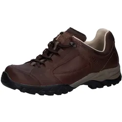 Wanderschuh MEINDL "Meindl Lugano dunkelbraun", Gr. 44,5, Normalschaft, braun, Nubukleder, Schuhe, Comfort fit mehr Platz im Vorfußbereich und festen Halt in der Ferse