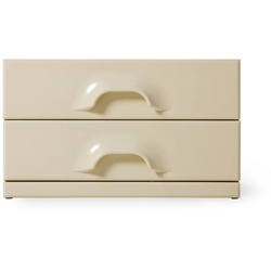 HKliving - Nachttisch mit Schubladen, cream
