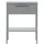 VCM Nachtschrank Sacs 40 x 40 x 52 cm Hellgrau