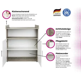 Home Affaire Babyzimmer-Komplettset Henning 70 x 140 cm Eiche nachbildung weiß/beige