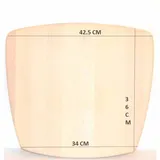 okaffarefatto Ersatzsitz Massivholz braun