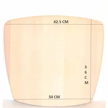 okaffarefatto Ersatzsitz Massivholz braun