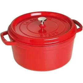 Staub Cocotte 20 cm rund kirschrot