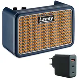 Laney Laney Verstärker Prism Mini Gitarrenverstärker Blau mit Netzteil Verstärker (Anzahl Kanäle: 1, Vorteils-Set mit Netzteil) blau