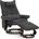 M MCombo Relaxsessel 9076 Mikrofaser 92 x 111 x 140 Dunkelgrau mit