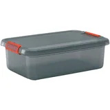 KIS 237489 Aufbewahrungsbox K Latch stapelbar (B x H x T) 590 x 180 x 390 mm Rauchgrau, Transluzent 1 St.