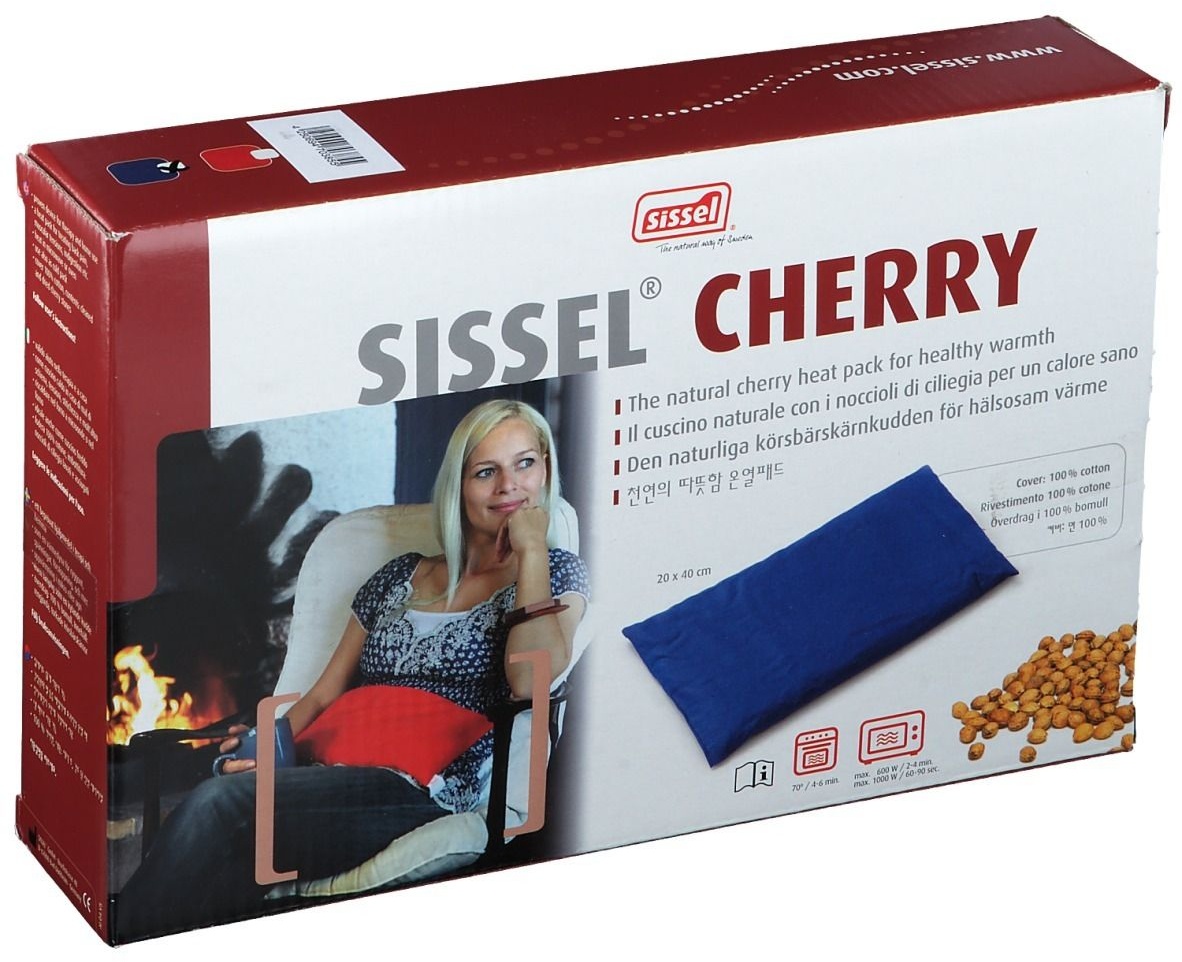 Sissel® Cherry Kirschkernkissen blau 20 x 40 cm