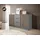 moeblo Kommode JOHN 155 x 86 x 45 cm Grau / Weiß
