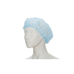 Vlies-Haube Barett | im Polybeutel - 100 Stück Blau