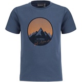 Color Kids - T-Shirt Go Hiking in vintage indigo, Gr.122